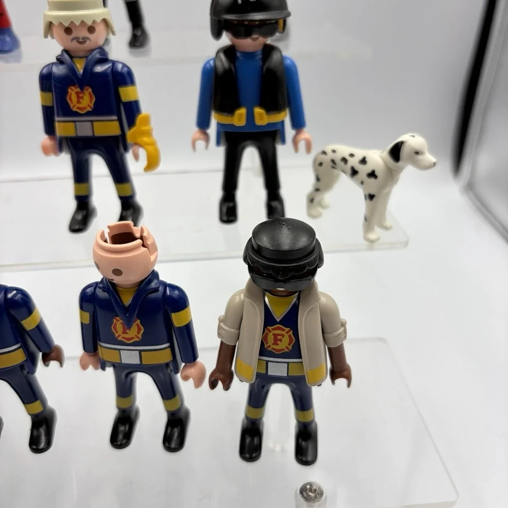 Playmobil‎ Vintage Figure Lot Of 13 Different With Accessories Astronaut, Police